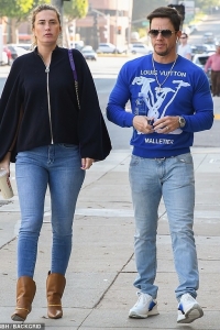 Mark Wahlberg in Beverly Hills wearing Not For Fun necklace